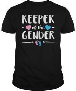 Keeper of Gender Reveal Baby Announcement Party Idea Shirt