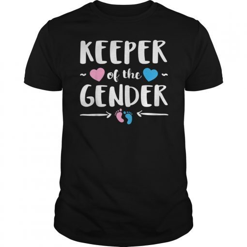 Keeper of Gender Reveal Baby Announcement Party Idea Shirt