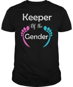 Keeper of Gender Reveal Shirt Party Idea Baby Announcement