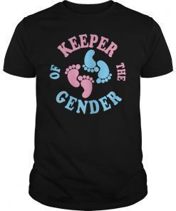 Keeper of Gender reveal party idea baby announcement shirt