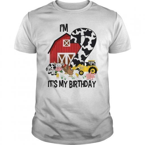 Kids It's My Bday I'm 2, Tractor 2 years old Bday Shirt