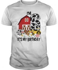 Kids It's My Bday I'm 6, Tractor 6 years old Bday Shirt
