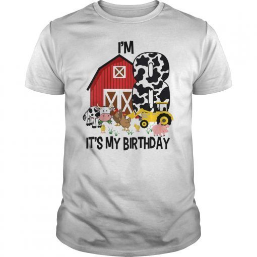 Kids It's My Bday I'm 8, Tractor 8 years old Bday Shirt