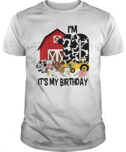 Kids It's My Bday I'm Ten Tractor 10 years old Bday Shirt