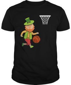 Leprechaun Basketball Patricks Day Shirt