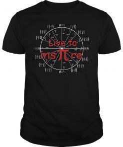 Live to Inspire Pi Day 2019 Tee Shirt For Student Teacher