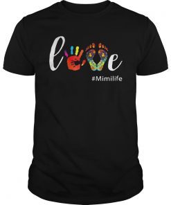 Love Mimi Life Shirt Cute Grandma Gift