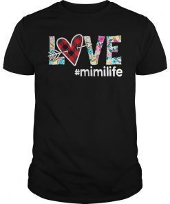Love Mimi life #mimilife Buffalo Plaid Heart Floral Shirt