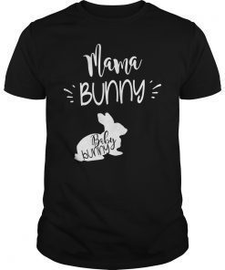 Mama Bunny Cute Easter Pregnancy Announcement Shirt