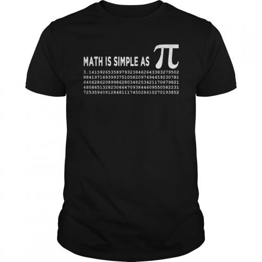 Math Funny T-Shirt Gifts Pi Day Women Men Tee