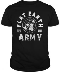 Mens Flat Earth Army Shirt