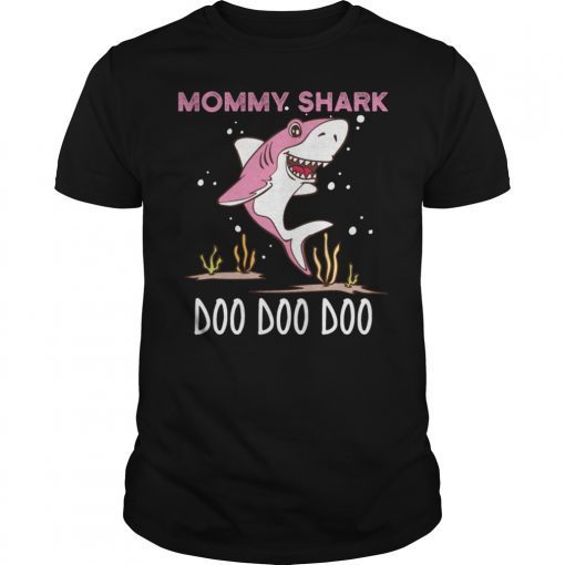 Mommy Shark Autism Awareness T-Shirt For Mom Mother's