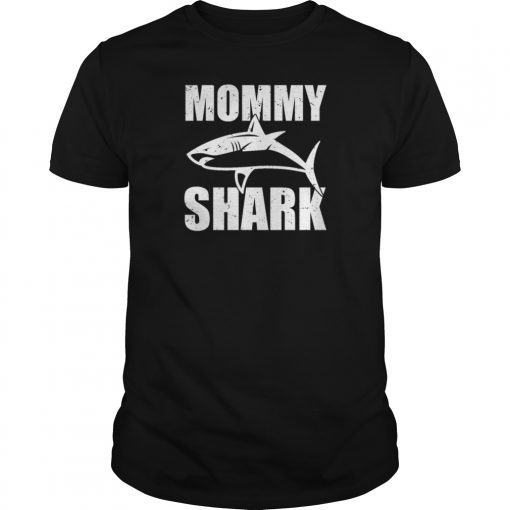 Mommy Shark T Shirt Mother Grandma Halloween Christmas