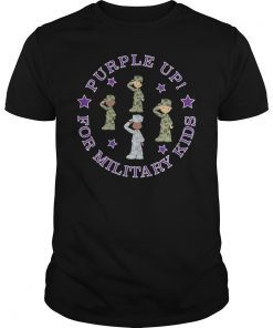 PURPLE UP FOR MILITARY KIDS TSHIRT