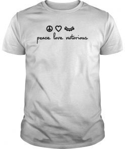 Peace Love Notorious RBG Shirt