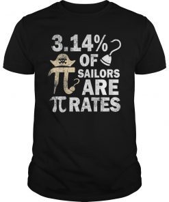Pi Day Pirate Pun T-Shirt Funny Math Nerd 3.14 March 14 Gift