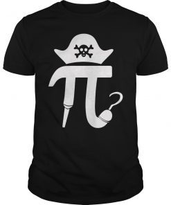 Pi Day Pirate Tee Shirt Funny Math Nerd 3.14 March 14 Gift