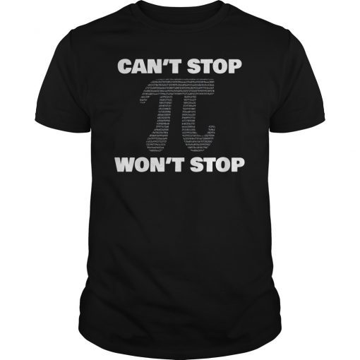 Pi Day Shirt Can't Won't Stop Math 2019 Dress Kids Gift Art