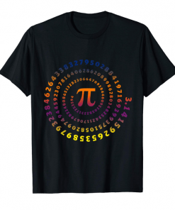 Pi Spiral Novelty Shirt for Pi Day Tshirt