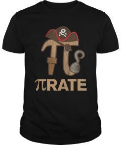 Pirate Funny Math Geek 3.14 Hat Hook Pi Day Pun T-Shirt