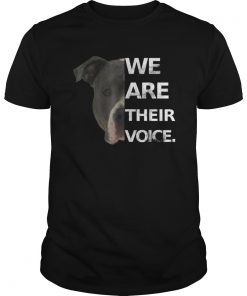 Pitbull Love Shirt We Are Their Voice Dog Lovers Tee