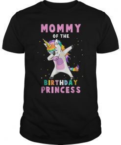 Proud Mommy Of A Bday Unicorn Dab Girl T-Shirt