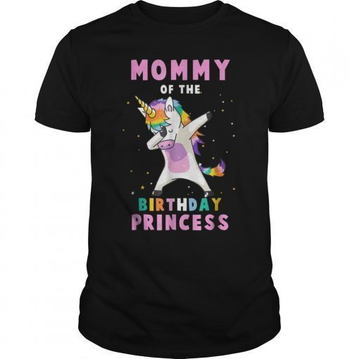 Proud Mommy Of A Bday Unicorn Dab Girl T-Shirt