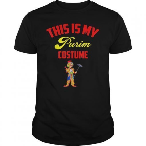 Purim T-shirt This Is My Purim Costume Men Women Washable