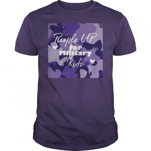 Purple Up For Military Kids Awareness Shirt