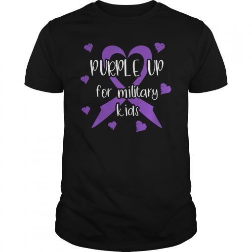 Purple Up For Military Kids Shirt