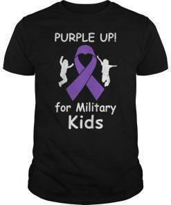 Purple Up For Month Of The Military Kids T-Shirt