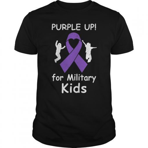 Purple Up For Month Of The Military Kids T-Shirt