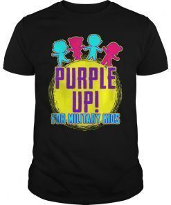 Purple Up Military Child Kid Shirt