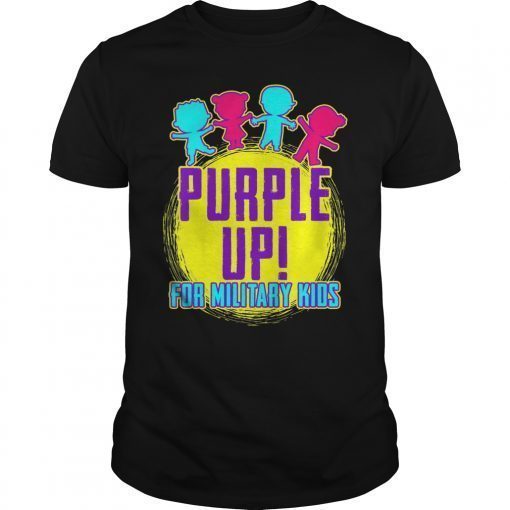 Purple Up Military Child Kid Shirt