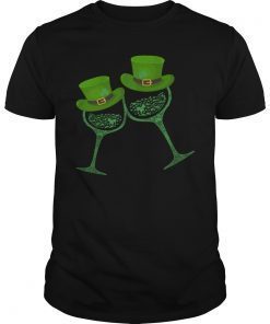 Shamrocks Clover Wine Glass St Patricks Day Hat Shirt