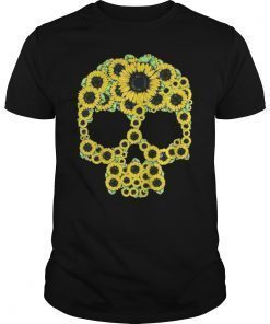 Skull Sunflower Floral Shirt
