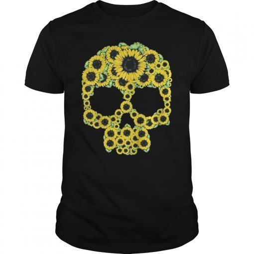Skull Sunflower Floral Shirt