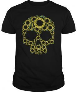 Skull Sunflower Shirt Funny Gift For Men Women
