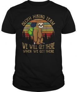 Sloth Hiking Team Shirt for sloth lover hiking travelling