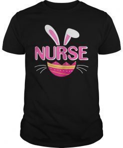 Stethoscope Nurse Tail Easter Bunny Colorful Eggs Gift Shirt