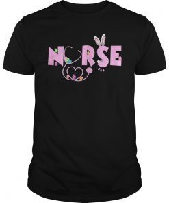 Stethoscope Nurse Tail Easter Bunny T-Shirt