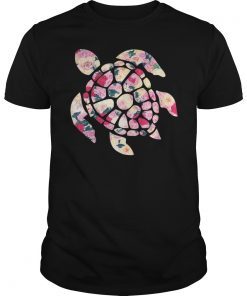 Summer for Family Members Sea Flower Turtle Shirts