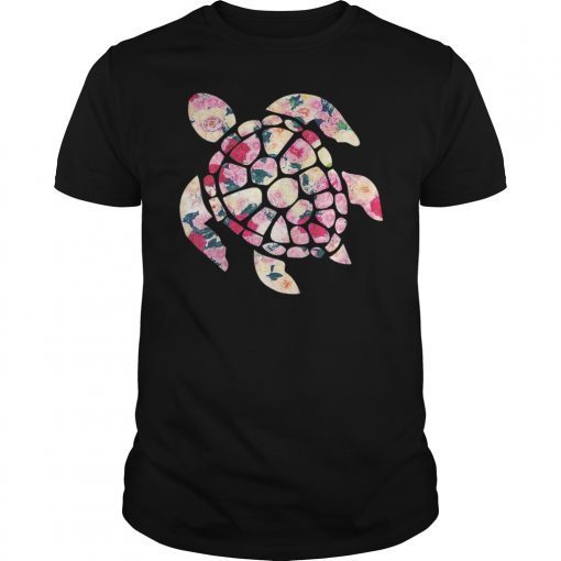 Summer for Family Members Sea Flower Turtle Shirts