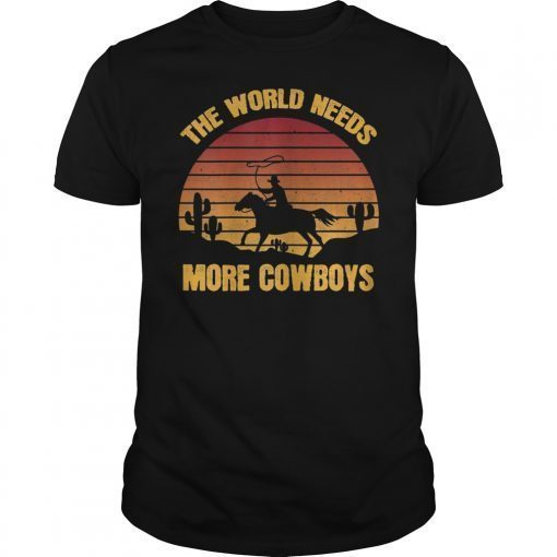 The World Needs More Cowboys Vintage T-Shirt