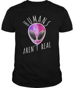 Tie Dye Alien T Shirt Humans Arent Real ET Conspiracy Tee