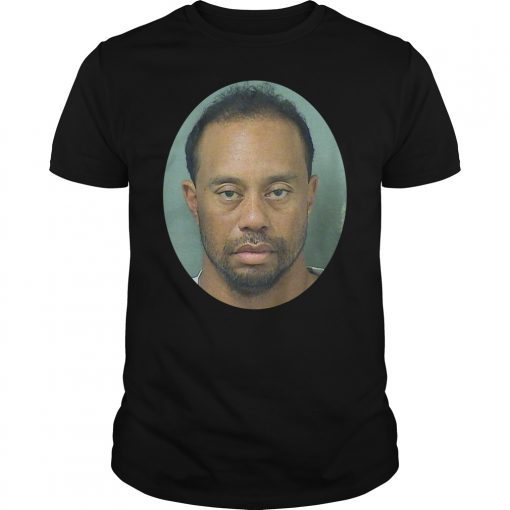 Tiger Woods Mugshot Funny T-Shirt