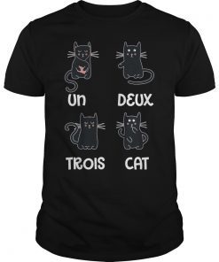 Un Deux Trois Cat Funny T-Shirt