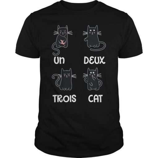 Un Deux Trois Cat Funny T-Shirt