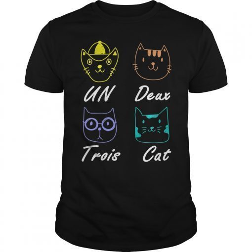 Un Deux Trois Cat Shirt French