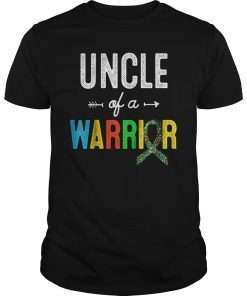 Uncle Of A Warrior Autism Awareness Support T-Shirt